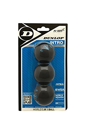 BLISTER DE 3 BALLES DE SQUASH INTRO - DUNLOP